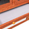 vidaXL - Konijnenhok - 140x63x120 - cm - massief - vurenhout