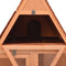 vidaXL - Konijnenhok - 152x127x109,5 - cm - massief - vurenhout