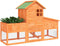 vidaXL - Konijnenhok - 170x63x113 - cm - massief - grenenhout - bruin