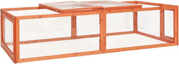 vidaXL - Konijnenhok - 183x90x46,5 - cm - massief - vurenhout