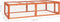 vidaXL - Konijnenhok - 183x90x46,5 - cm - massief - vurenhout