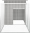 vidaXL - Konijnenhok - 200x91x100 - cm - gegalvaniseerd - staal - grijs