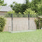 vidaXL - Konijnenhok - 300x105x120 - cm - gegalvaniseerd - staal - zilverkleurig