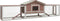 vidaXL - Konijnenhok - 310x70x87 - cm - massief - grenen- - en - vurenhout - mokka