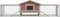 vidaXL - Konijnenhok - 310x70x87 - cm - massief - grenen- - en - vurenhout - mokka