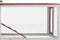 vidaXL - Konijnenhok - 310x70x87 - cm - massief - grenen- - en - vurenhout - rood