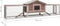 vidaXL - Konijnenhok - 310x70x87 - cm - massief - grenen- - en - vurenhout - mokka