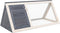 vidaXL - Konijnenhok - hout - grijs