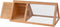 vidaXL - Konijnenhok - hout - grijs