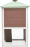 vidaXL - Konijnenhok - twee - verdiepingen - hout - bruin