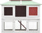 vidaXL - Konijnenhok - twee - verdiepingen - hout - rood