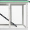 vidaXL - Konijnenhok - voor - buiten - groot - 145x45x84 - cm - hout - grijs - en - wit