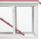 vidaXL - Konijnenhok - voor - buiten - groot - 145x45x84 - cm - hout - rood - en - wit
