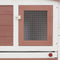 vidaXL - Konijnenhok - voor - buiten - groot - 204x45x85 - cm - hout - bruin - en - wit