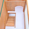 vidaXL - Konijnenhok - voor - buiten - met - 1 - deur - hout - rood