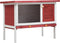 vidaXL - Konijnenhok - voor - buiten - met - 1 - verdieping - hout - rood
