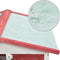 vidaXL - Konijnenhok - voor - buiten - met - 3 - deuren - hout - rood