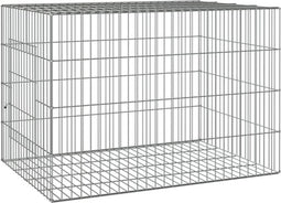 vidaXL - Konijnenkooi - 78x54x54 - cm - gegalvaniseerd - ijzer