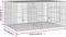 vidaXL - Konijnenkooi - met - 2 - panelen - 110x79x54 - cm - gegalvaniseerd - ijzer