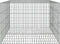 vidaXL - Konijnenkooi - met - 2 - panelen - 110x79x54 - cm - gegalvaniseerd - ijzer