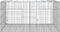 vidaXL - Konijnenkooi - met - 2 - panelen - 110x79x54 - cm - gegalvaniseerd - ijzer