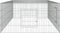 vidaXL - Konijnenkooi - met - 2 - panelen - 220x110x55 - cm - gegalvaniseerd - ijzer