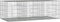 vidaXL - Konijnenkooi - met - 3 - panelen - 163x79x54 - cm - gegalvaniseerd - ijzer