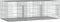 vidaXL - Konijnenkooi - met - 3 - panelen - 163x79x54 - cm - gegalvaniseerd - ijzer