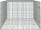 vidaXL - Konijnenkooi - met - 3 - panelen - 163x79x54 - cm - gegalvaniseerd - ijzer