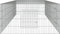 vidaXL - Konijnenkooi - met - 3 - panelen - 325x109x54 - cm - gegalvaniseerd - ijzer