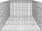 vidaXL - Konijnenkooi - met - 4 - panelen - 217x79x54 - cm - gegalvaniseerd - ijzer