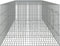 vidaXL - Konijnenkooi - met - 6 - panelen - 327x79x54 - cm - gegalvaniseerd - ijzer