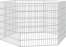 vidaXL-Konijnenkooi-met-6-panelen-54x60-cm-gegalvaniseerd-ijzer
