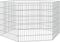 vidaXL-Konijnenkooi-met-6-panelen-54x60-cm-gegalvaniseerd-ijzer