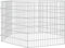 vidaXL-Konijnenkooi-met-6-panelen-54x60-cm-gegalvaniseerd-ijzer