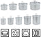 vidaXL - Kookpan - 26 - L - 32x32 - cm - roestvrij - staal