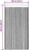 vidaXL - Koordgordijnen - 2 - st - 100x250 - cm - lichtblauw