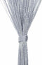 vidaXL - Koordgordijnen - 2 - st - 100x250 - cm - lichtgrijs