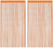 vidaXL - Koordgordijnen - 2 - st - 100x250 - cm - oranje