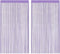 vidaXL - Koordgordijnen - 2 - st - 100x250 - cm - paars
