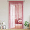 vidaXL - Koordgordijnen - 2 - st - 100x250 - cm - roze
