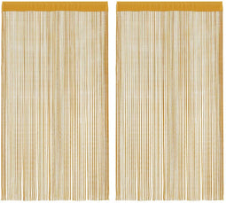 vidaXL - Koordgordijnen - 2 - st - 140x250 - cm - goudkleurig