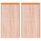 vidaXL - Koordgordijnen - 2 - st - 140x250 - cm - oranje