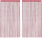 vidaXL - Koordgordijnen - 2 - st - 140x250 - cm - roze