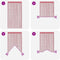 vidaXL - Koordgordijnen - 2 - st - 140x250 - cm - roze