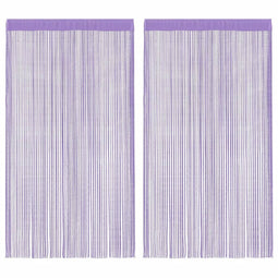 vidaXL - Koordgordijnen - 2 - st - paars - 140x250 - cm