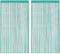 vidaXL - Koordgordijnen - 2 - st - turkoois - 140x250 - cm