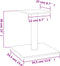vidaXL - Krabpaal - met - platform - 38 - cm - donkergrijs