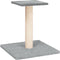 vidaXL - Krabpaal - met - platform - 38 - cm - lichtgrijs