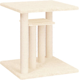 vidaXL - Krabpaal - met - platforms - 50 - cm - crèmekleurig
